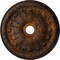 Ekena Millwork Tomango Egg & Dart Ceiling Medallion (Canopies up to 6 3/4"), 27 7/8"OD x 3 7/8"ID x 2 1/2"P, Rust CM27TORUS - alternate 1